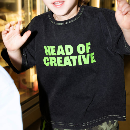 Head of Creative Tee Washed Black