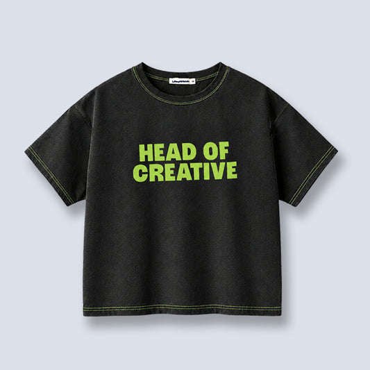 Head of Creative Tee Washed Black